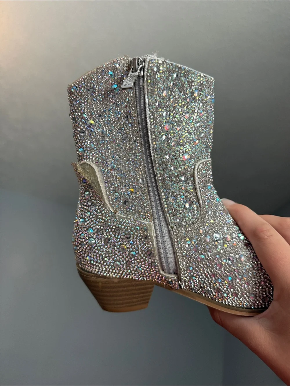 Badgley Mischka sparkling silver